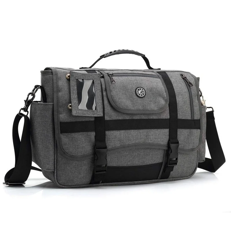 Minimalist laptop bag with a sleek design for modern professionalsClownfish Laptop Messenger Bag | Nylon Material | Water Resistant Unisex Laptop Messenger Bag| Office Laptop Messenger | Laptop Bag for Men's & Women's | 15.6 inch | 11 ltr Capacity | Grey |