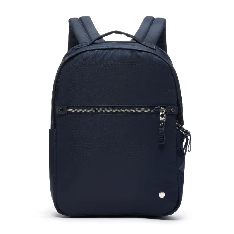 RFID-blocking laptop bag to protect sensitive dataPacsafe W 10L backpack Navy