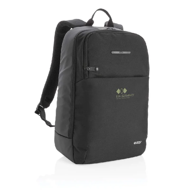 Soft-sided laptop bag with a magnetic closure for easy accessLaptop Backpack with UV-C Steriliser Pocket