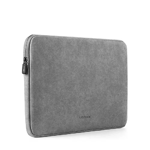 Canvas laptop bag with a detachable shoulder strap for versatilityUGREEN Sleeve Case Storage Bag 13 Inches - Gray