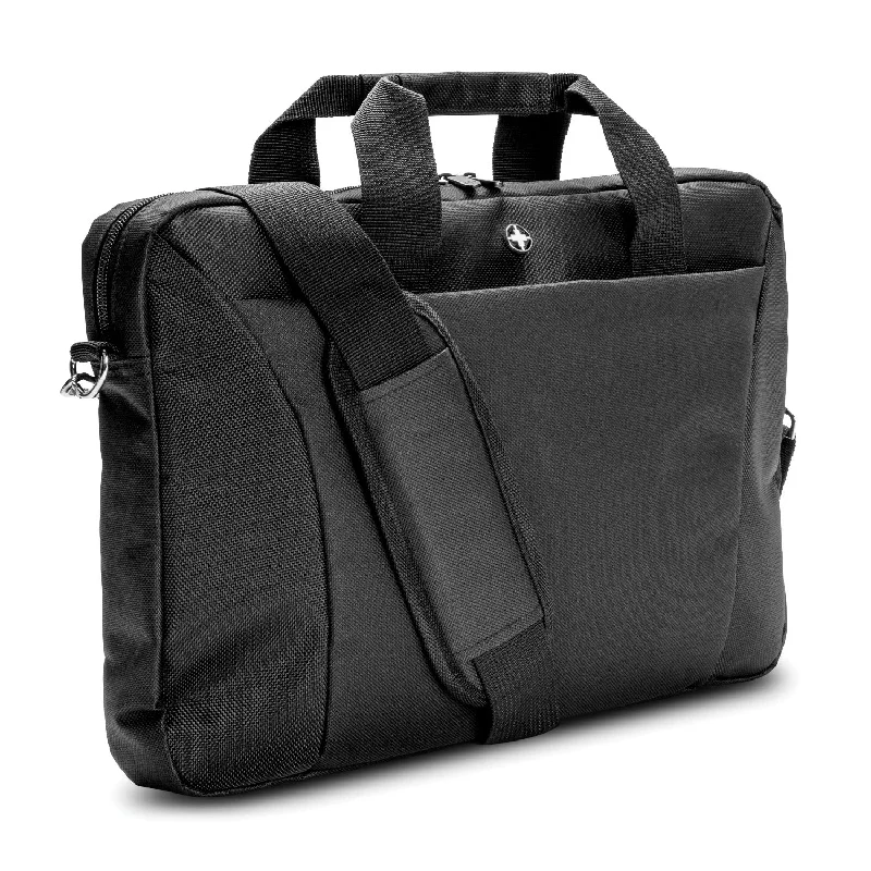 Leather laptop bag with hand-stitched details for a luxury touchSwiss Peak 38cm Laptop Bag