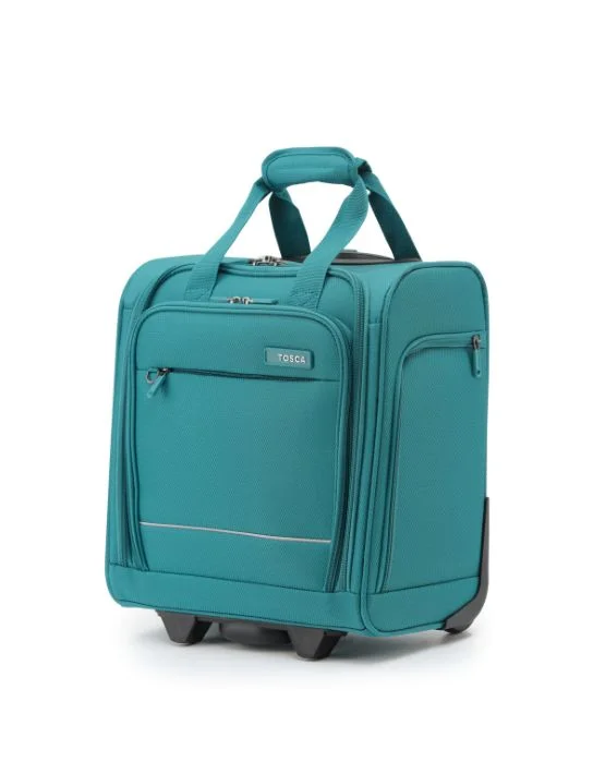 Compact laptop bag for 13-inch laptops for students and lightweight usersTosca - AIR5055 Underseat Trolley case - Teal