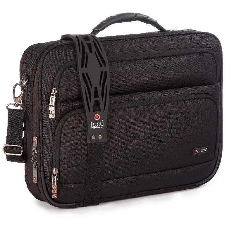 Lightweight nylon laptop bag with a 17-inch padded sleeve for daily commutersi-stay 15.6" Laptop Tablet Clamshell Bag