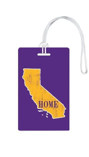 Leather luggage handles for a comfortable and stylish grip612 My Home State California Luggage Tag