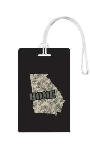 Lightweight luggage tags with personalized names and contact info for easy identification612 My Home State Georgia Luggage Tag