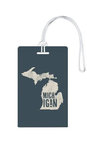 Luggage scales with digital display for accurate weight measurement at home612 My Home State Michigan Luggage Tag