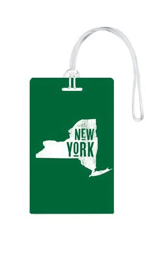 Expandable packing cubes sets in various sizes for organized suitcase packing612 My Home State New York Luggage Tag