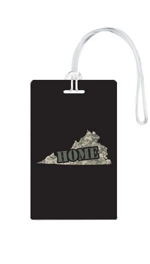 Luggage scales with digital display for accurate weight measurement at home612 My Home State Virginia Luggage Tag