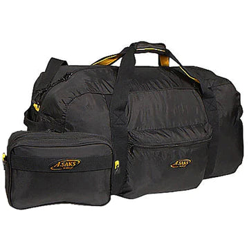 Lightweight nylon duffel travel bag with multiple exterior pockets for quick accessA. Saks 30" Folding Duffel with Pouch