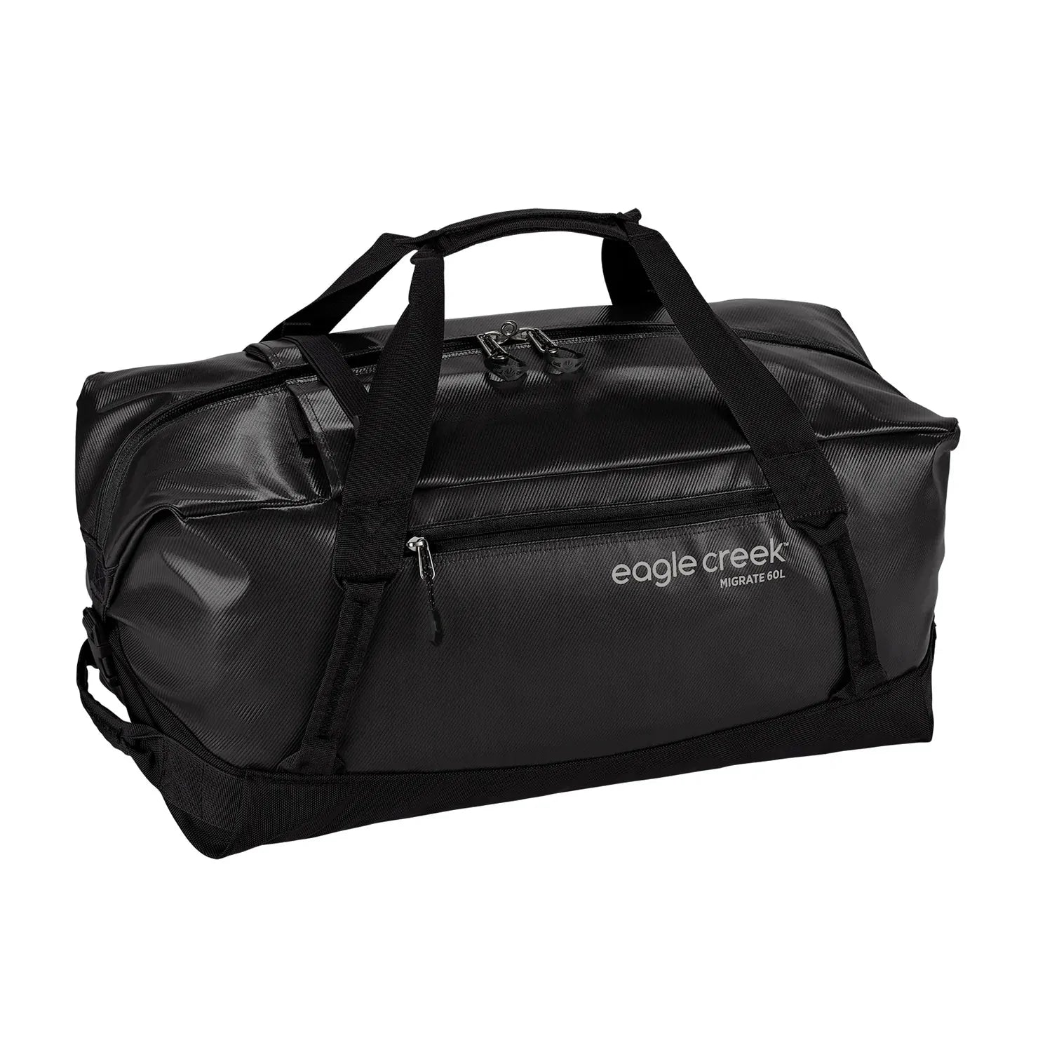 Luggage trolley organizers to hold small items like keys and phonesEagle Creek Migrate Convertible Duffel 60L