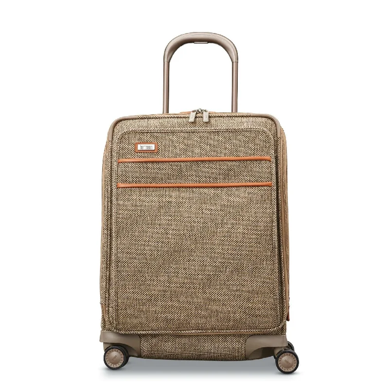 Lightweight luggage tags with personalized names and contact info for easy identificationHartmann Tweed Legend Domestic Carry On Expandable Spinner