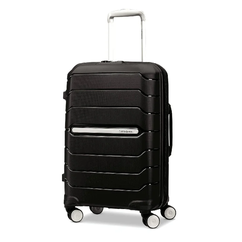 Luggage trolley organizers to hold small items like keys and phonesSamsonite Freeform 21" Carry-On Spinner