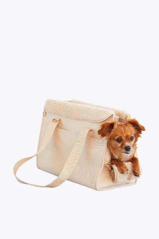 Kids' themed polyester travel bag for family road tripsThe Everyday Pet Tote in Beige