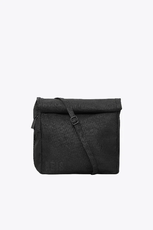 Soft - sided travel bag with reinforced corners for durabilityThe Lunch Bag in Black