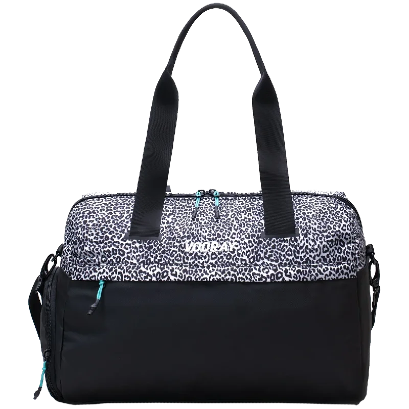 Travel bag with a built - in power bank charger for on - the - go device chargingTrainer Duffel