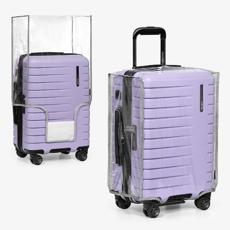 Convertible travel bag that can be used as a backpack or toteTraveler's Choice Clear Luggage Cover