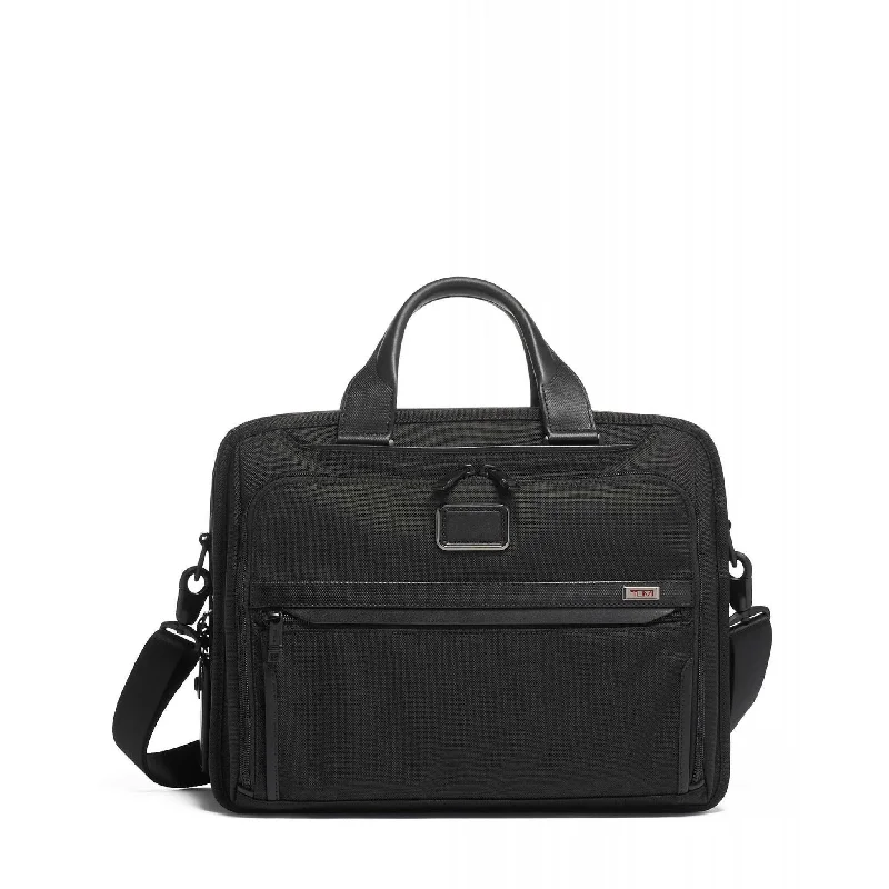 Luggage straps with buckle closures to secure overstuffed bagsTUMI Alpha 3 Organizer Brief