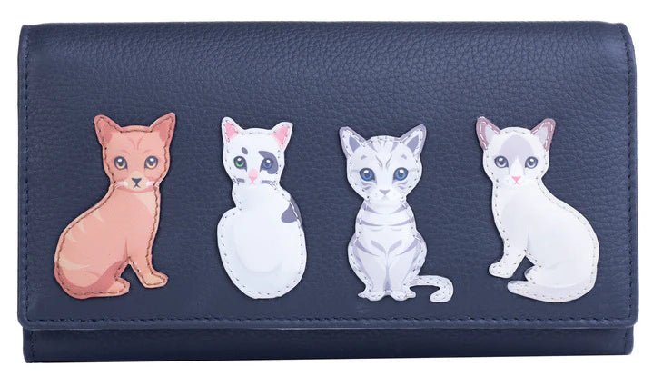 Stainless steel money clips for durabilityBest Friends Sitting Cats Matinee Card Wallet - RFID