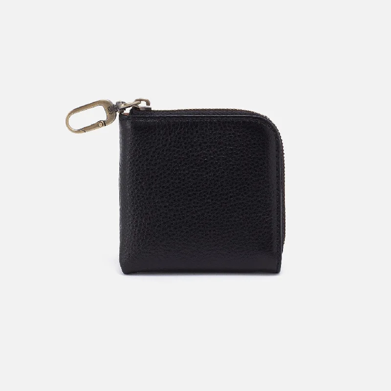 Money clips with magnetic closureCass Small Pouch In Pebbled Leather - Black