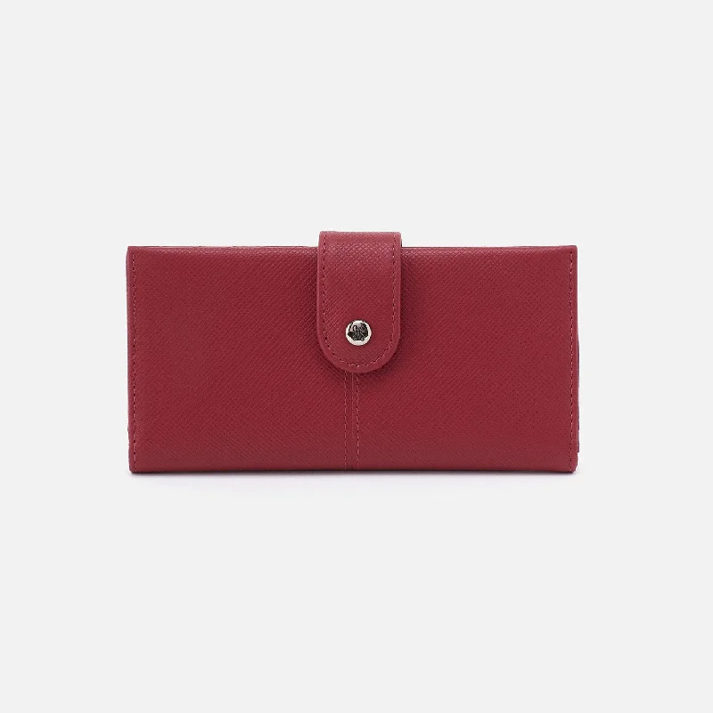 Best money clips for cash and cardsEssential Bifold Wallet In Soft Saffiano Leather - Cranberry