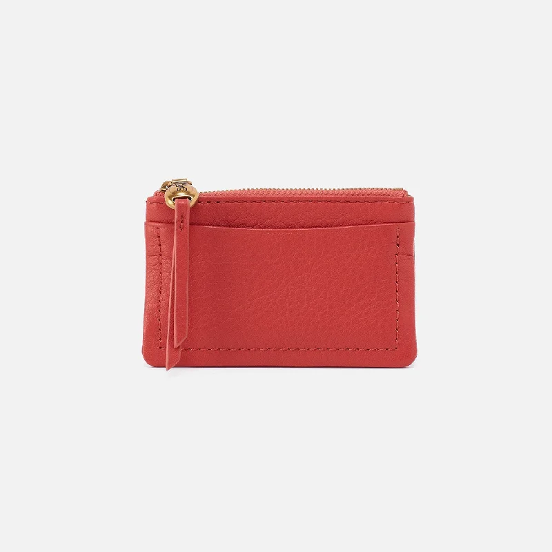 Money clips vs traditional walletsLumen Card Case In Pebbled Leather - Red Clay