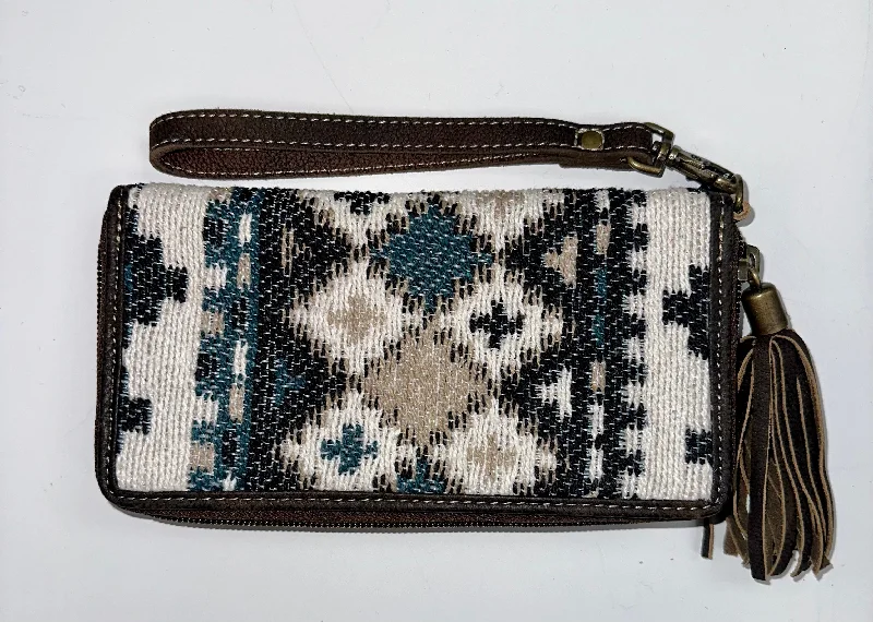 Money clips with RFID protectionMyra Bag: "SAND OF SEA WOVEN FABRIC WALLET"