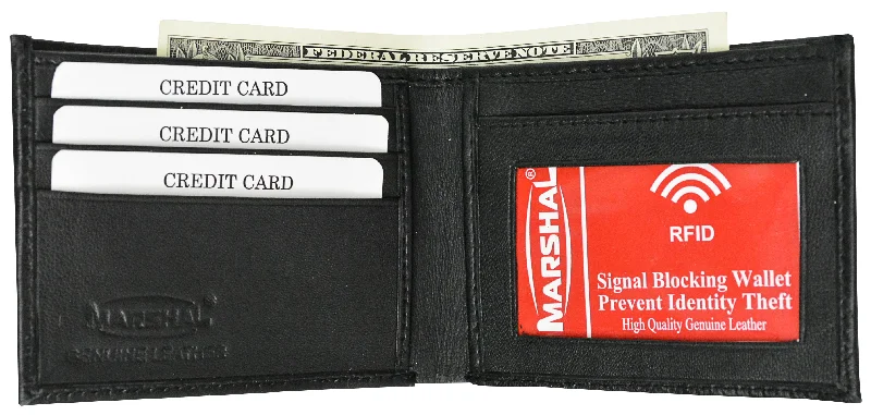 Luxury leather money clips with card slotsBifold Wallet RFID 1160