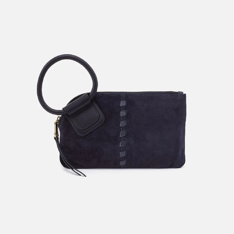 Top-rated money clips for everyday useSable Wristlet In Suede - Navy