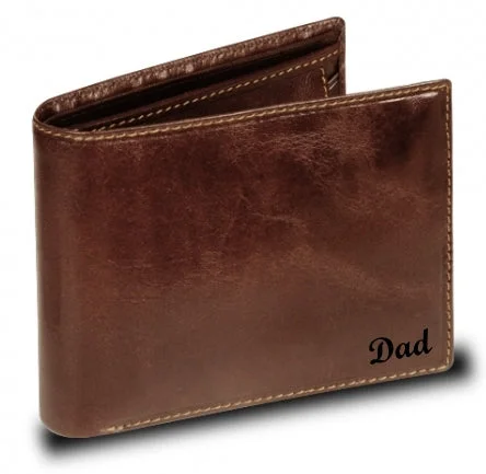 Money clips with RFID protectionVisconti Monza MZ4 Lazio Italian Brown RFID Leather Wallet