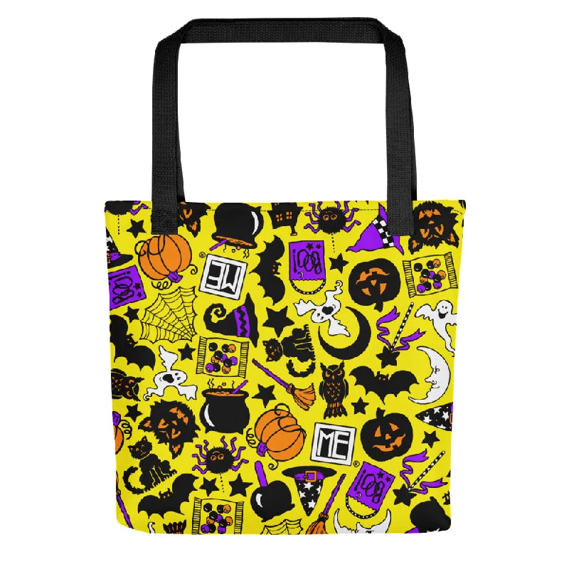 Slim money clips for minimalist walletsYellow Halloween Icons Tote Bag