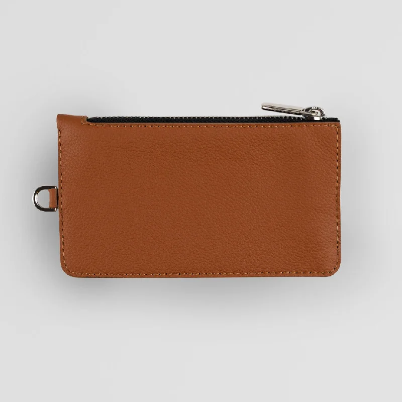 Eco-friendly money clips made from sustainable materialsZip Pouch Wallet (Brown)