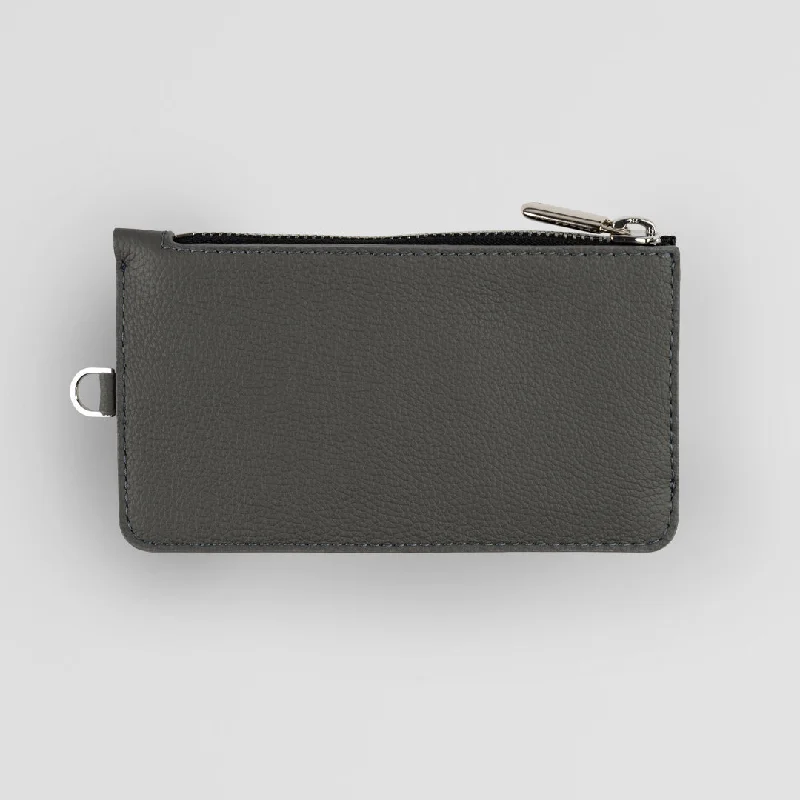 Custom money clips for corporate giftsZip Pouch Wallet (Grey)