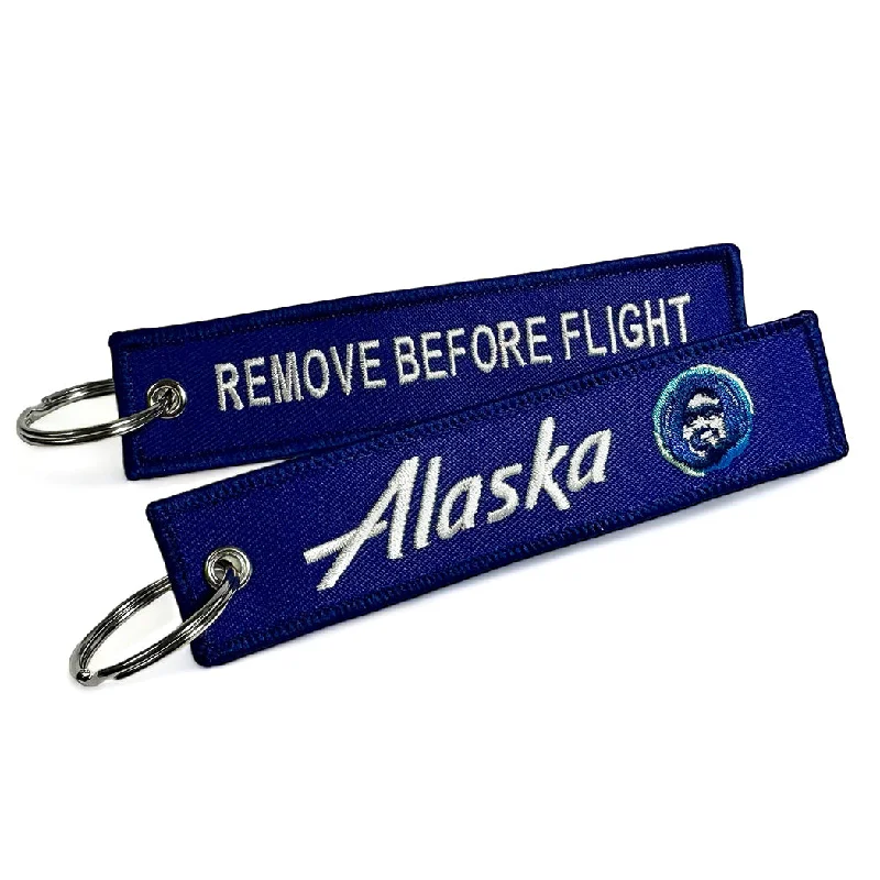 Vegan Leather Passport Covers & Wallets for Environmentally Conscious PeopleAlaska Airlines RBF Embroidered Tag