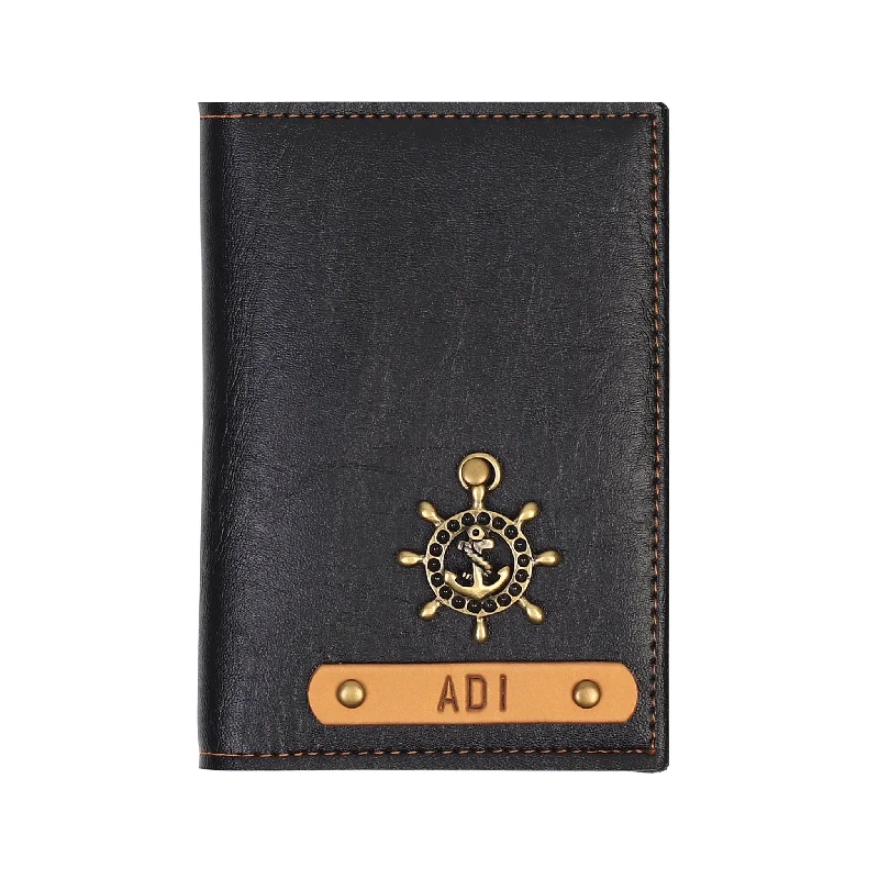 Leather Passport Covers & Wallets with Handmade Stitching for Luxury TravelersBlack Bi-Fold Wallet