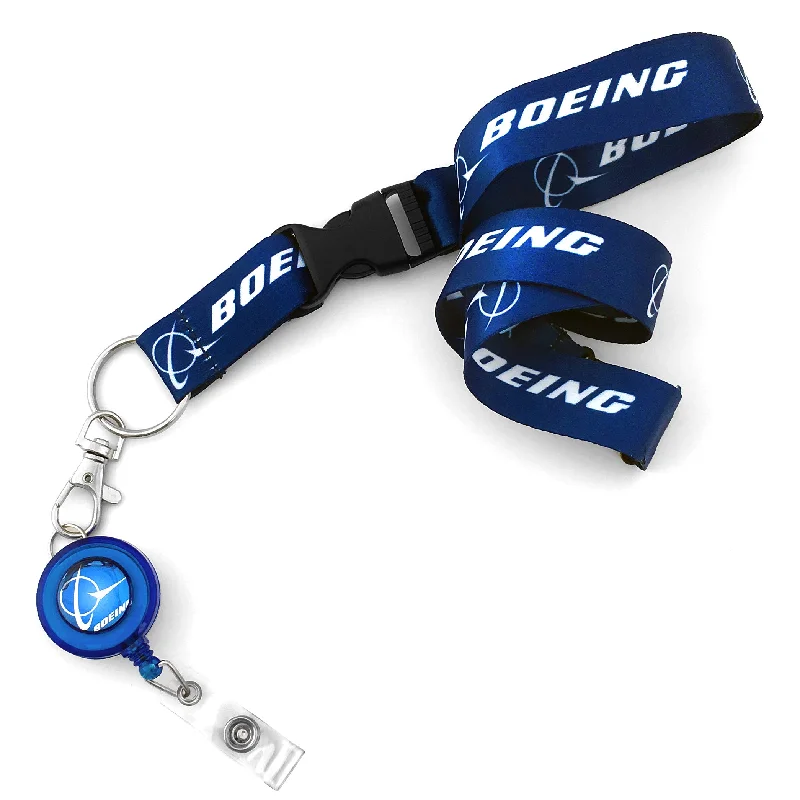 RFID-Blocking Passport Covers & Wallets in Sleek Black for Business TripsBoeing Logo Dye Sublimation Lanyard