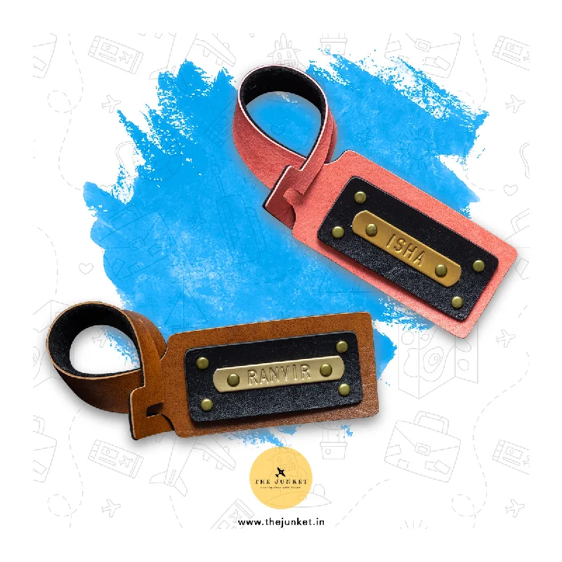 Foldable Passport Covers & Wallets Made of Flexible PVC for Easy StorageCouple Luggage Tags