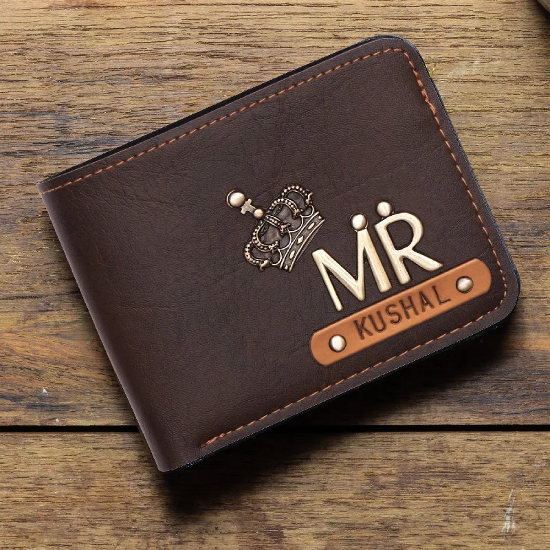 Cowhide Leather Passport Covers & Wallets with a Rustic Western LookCustomized Wallet For Men - Mr Series with Free Charm