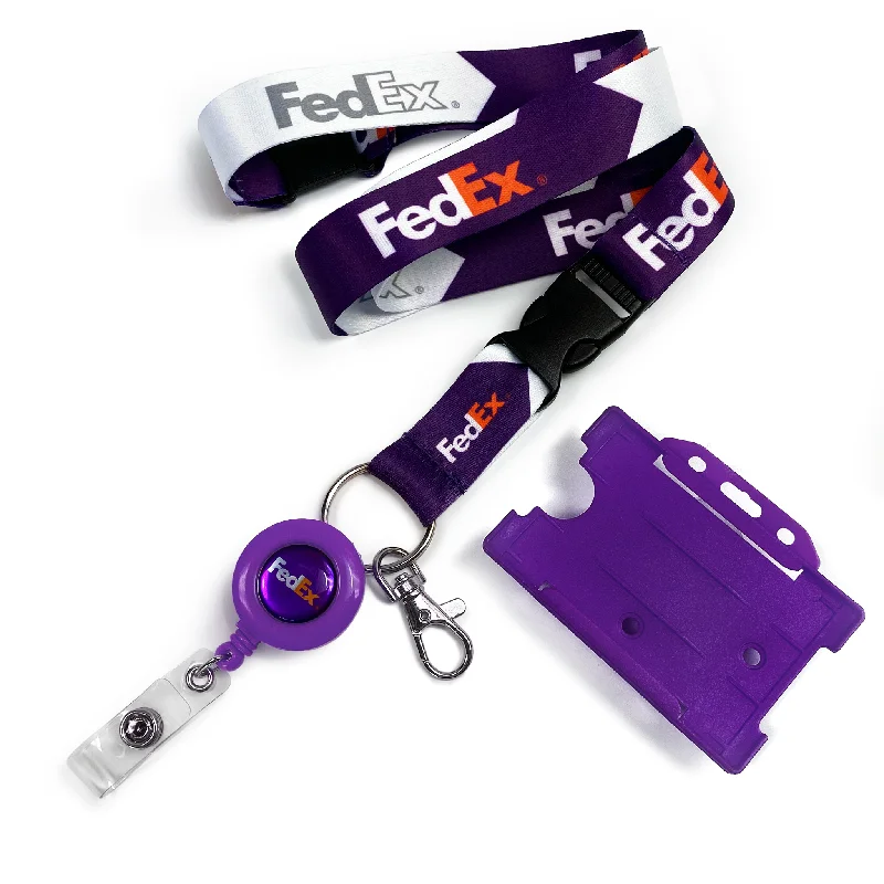 Embroidered Silk Passport Covers & Wallets with Gold Thread for Special OccasionsFEDEX Logo Lanyard