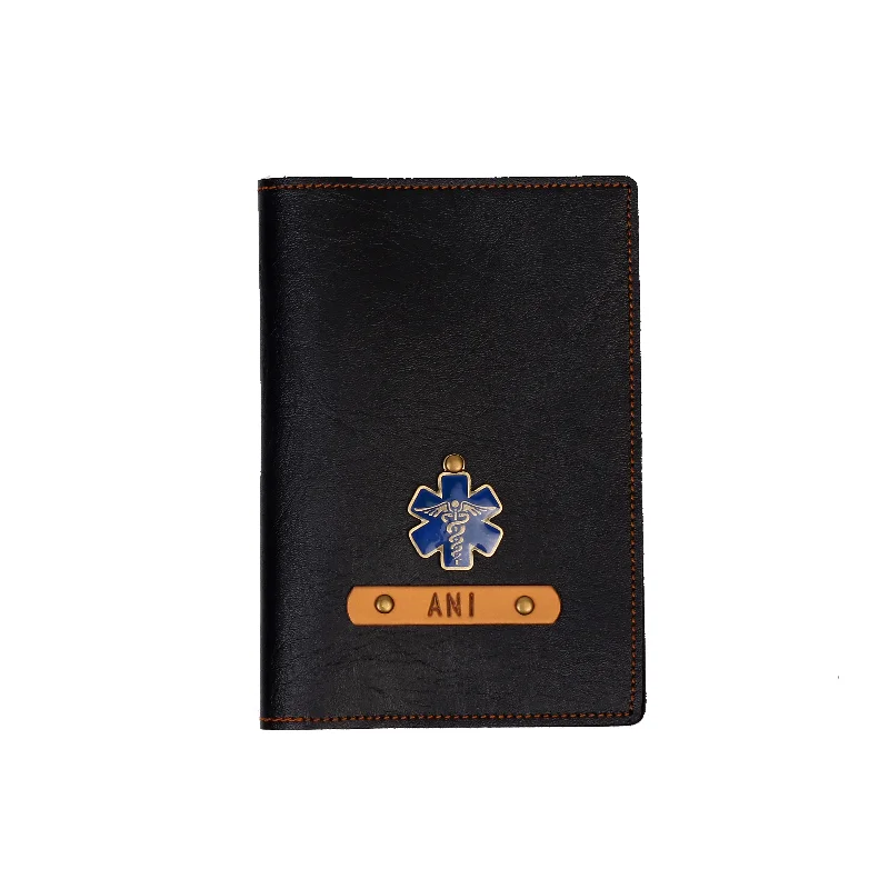 Silver-Plated Passport Covers & Wallets with Gemstone Accents for Elegant WomenPassport Cover - Cadeceus color