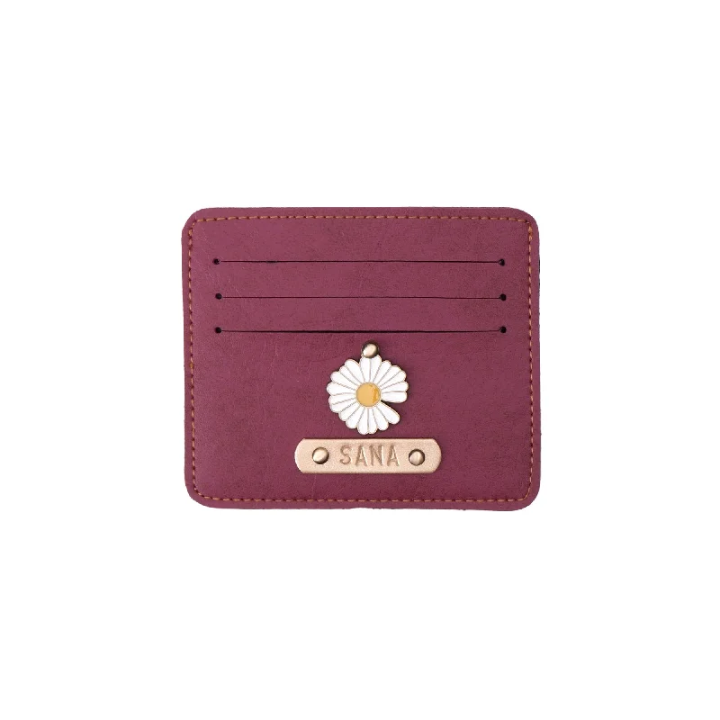 Colorful Floral-Printed Passport Covers & Wallets for Fashionable WomenPurple Card Holder