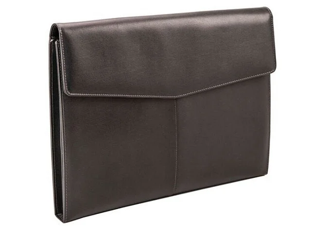 Professional leather briefcases for menAdpel Dossier Ascot Leather Document Holder | Black