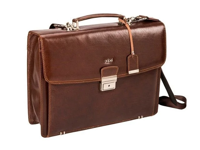 Stylish briefcases for modern professionalsAdpel Fabio Leather Laptop Briefcase | Brown