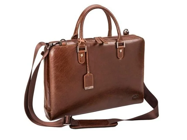 Vintage-style briefcases for a classic lookAdpel Fastlane Slim Leather 15" Laptop Bag | Brown