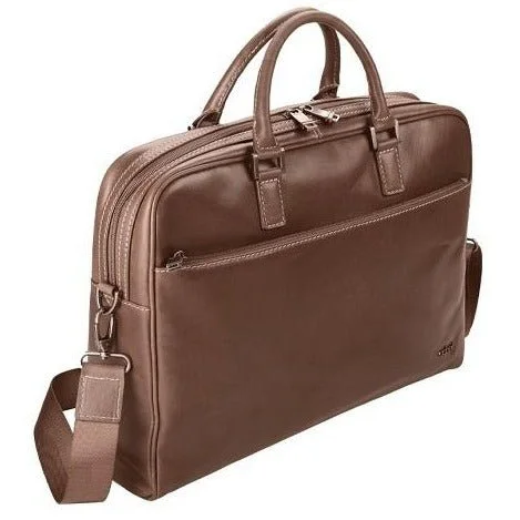 Customizable briefcases with monogramming optionsAdpel Rogatta 15.4" Leather Laptop Bag | Brown