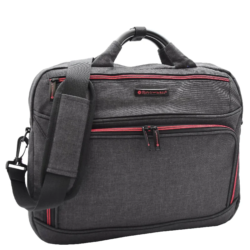 Affordable briefcases for studentsBriefcase Cross Body Organiser Bag Laptop Carry Case H315 Black