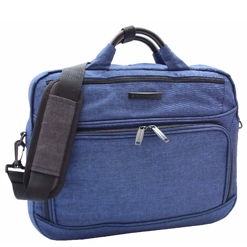 Briefcases with multiple compartments for organizationBriefcase Cross Body Organiser Bag Laptop Carry Case H315 Blue