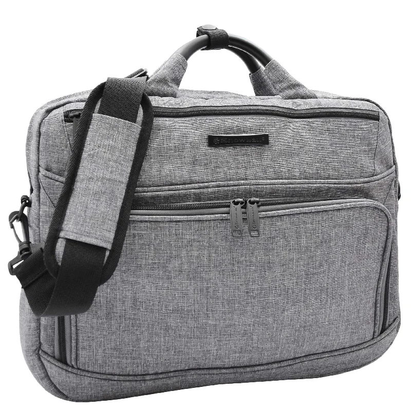 Durable briefcases for heavy-duty useBriefcase Cross Body Organiser Bag Laptop Carry Case H315 Grey