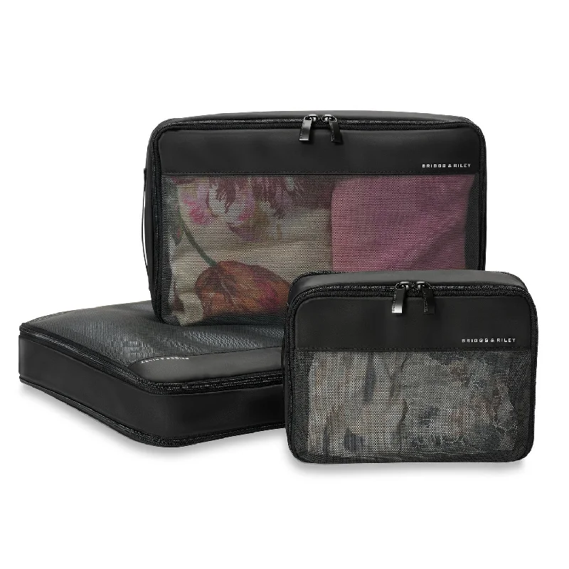 Foldable briefcases for easy storageBriggs & Riley Check In Compression Packing Cube Set