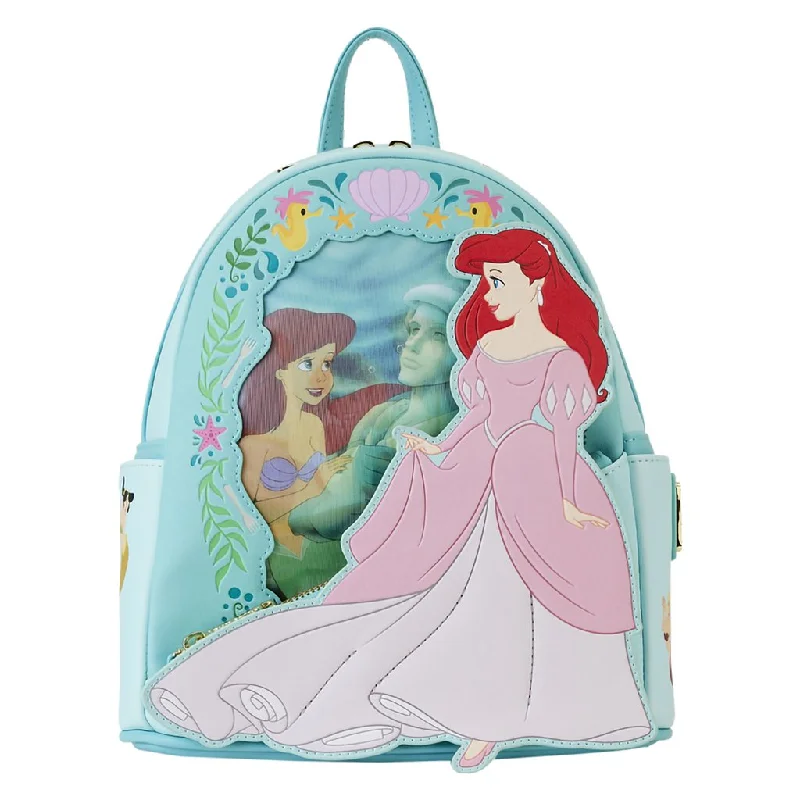 Men's waterproof backpack with adjustable sternum strap for long treksLoungefly : The Little Mermaid Princess Series Lenticular Mini Backpack