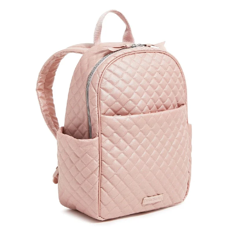 Men's compact backpack with padded shoulder straps for short errandsVera Bradley : Small Backpack in Rose Quartz